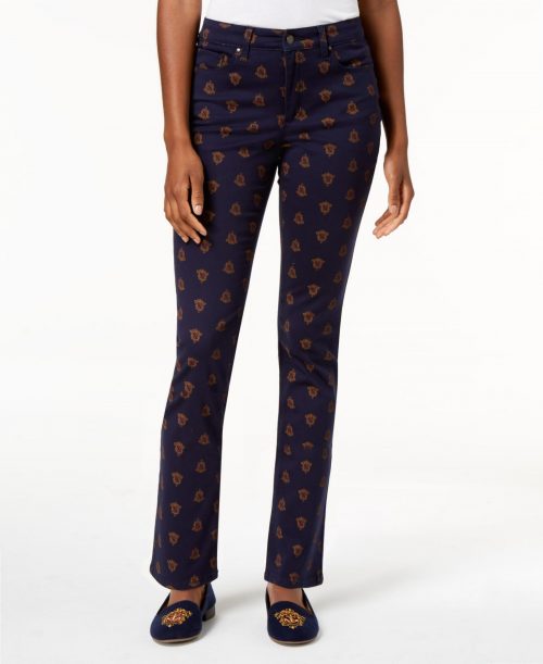 Charter Club Women Size 4 Blue Straight-Leg Pants