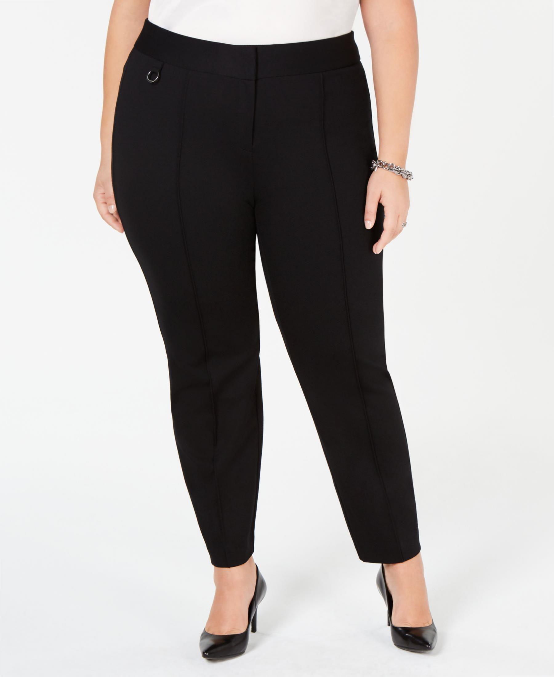 Alfani Plus Size 24W Black Skinny-Leg Pants | Canerra