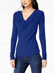 INC Petites Size PS Royal Blue Pullover Top