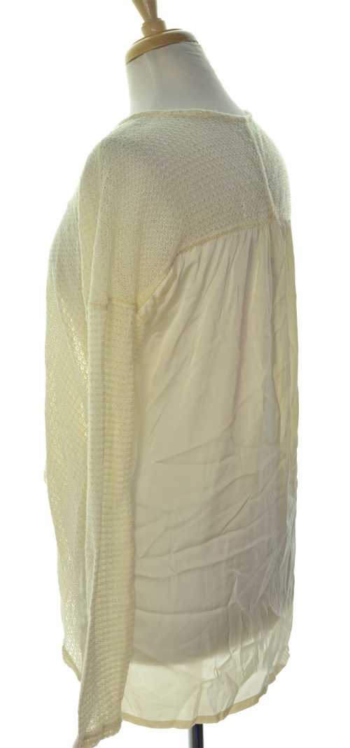 Bar III Women Size Medium M Ivory Sweatshirt Sweater