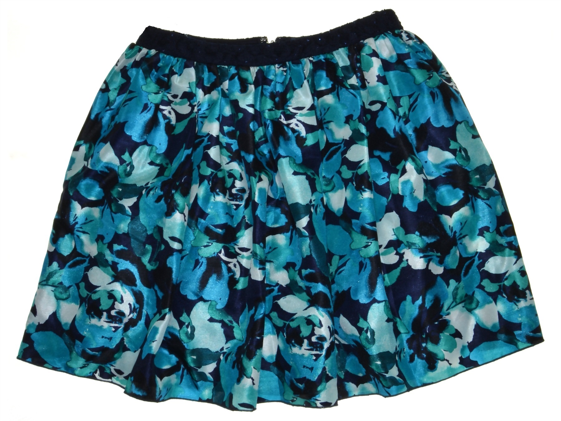 Speechless Juniors Size 9 Multi Blue Pleated Skirt | Canerra