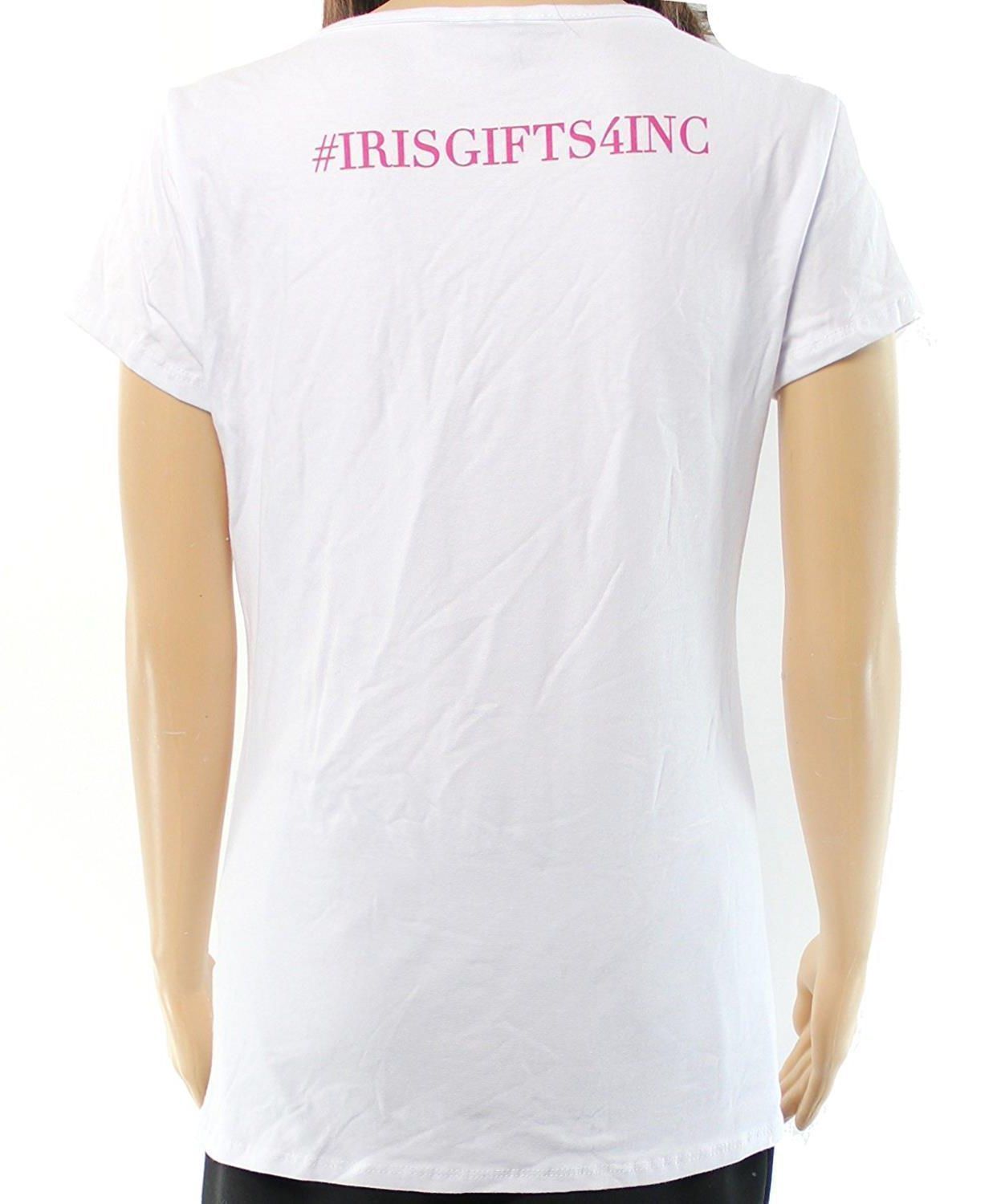 INC Women Size Medium M White Graphic T-Shirt Top – #2 INC Women Size Medium M White Graphic T-Shirt Top