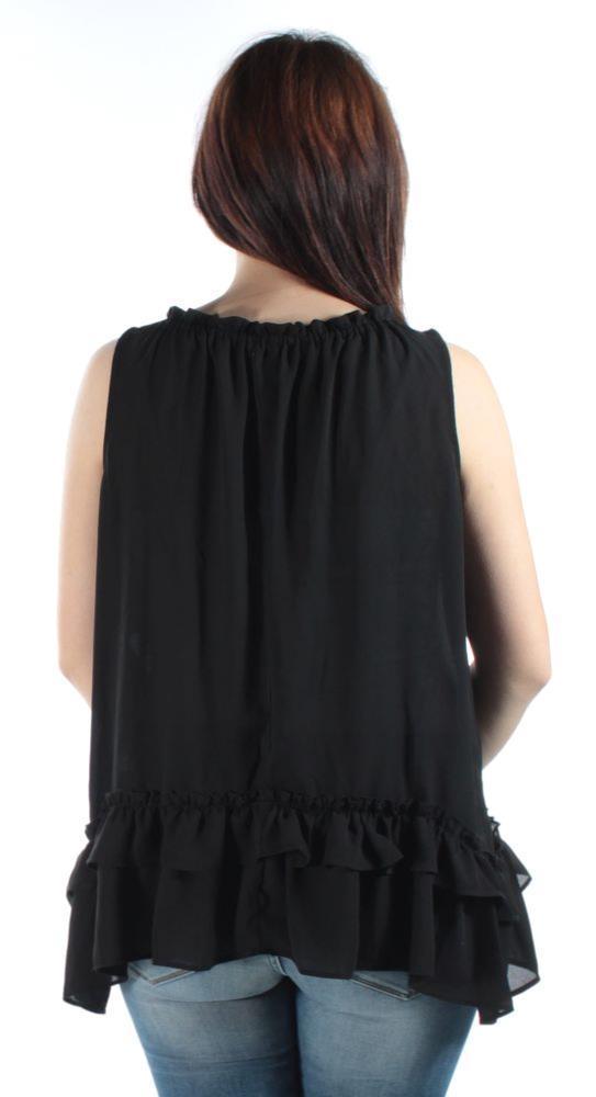 Bar III Women Size XXS Black Peasant Top – #2 Bar III Women Size XXS Black Peasant Top