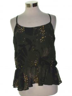 Bar III Women Size Medium M Dark Green Camisole Top