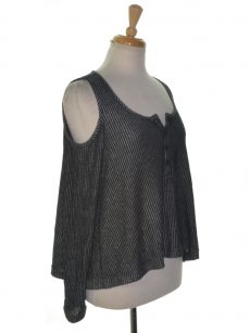 Chelsea Sky Women Size Large L Charcoal Black Pullover Top – #2 Chelsea Sky Women Size Large L Charcoal Black Pullover Top