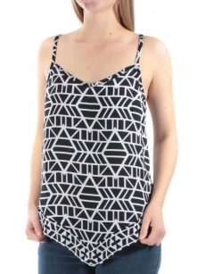 INC Petites Size 6P Black Tank Top