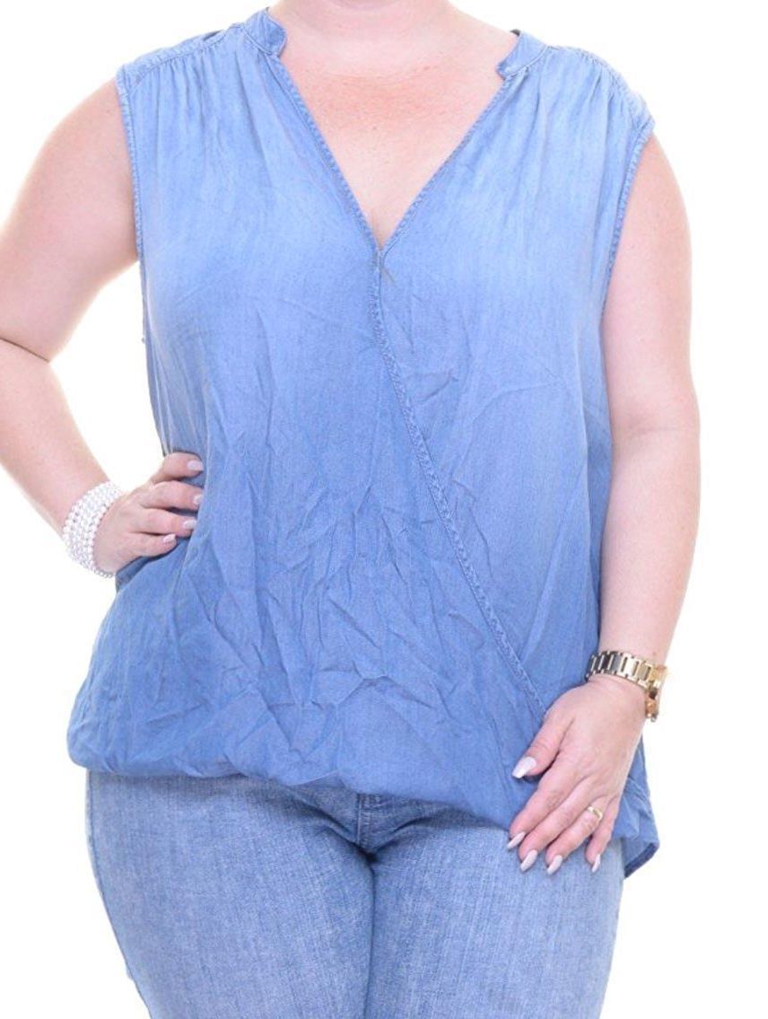 INC Women Size Small S Blue Pullover Top – #1 INC Women Size Small S Blue Pullover Top