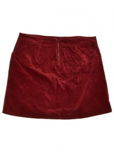 Maison Jules Women Size 0 Maroon A-Line Skirt