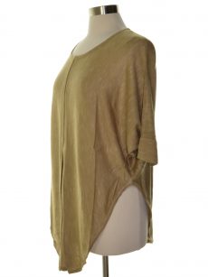 NY Collection Women Size Small S Tan Knit Top