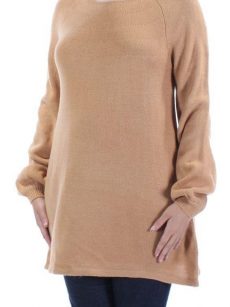 Style & Co. Women Size Small S Tan Scoop Neck Sweater