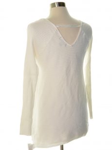 Thalia Sodi Women Size Medium M Off White Sweatshirt Sweater