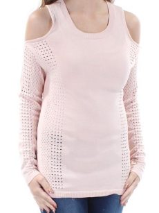 Bar III Women Size XS Light Pink Casual Sweater