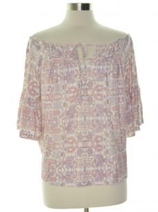 William Rast Women Size Medium M Multi Off Shoulder Top