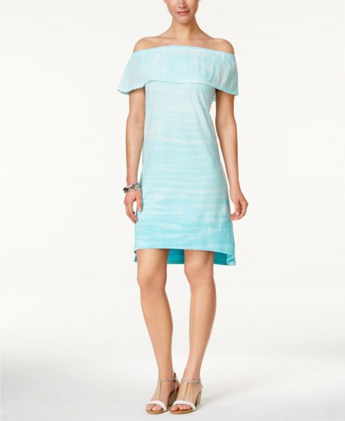 Style & Co. Women Size Small S Light Blue Shift Dress
