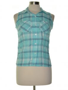 Style & Co. Petites Size PP Aqua Green Shirt Top