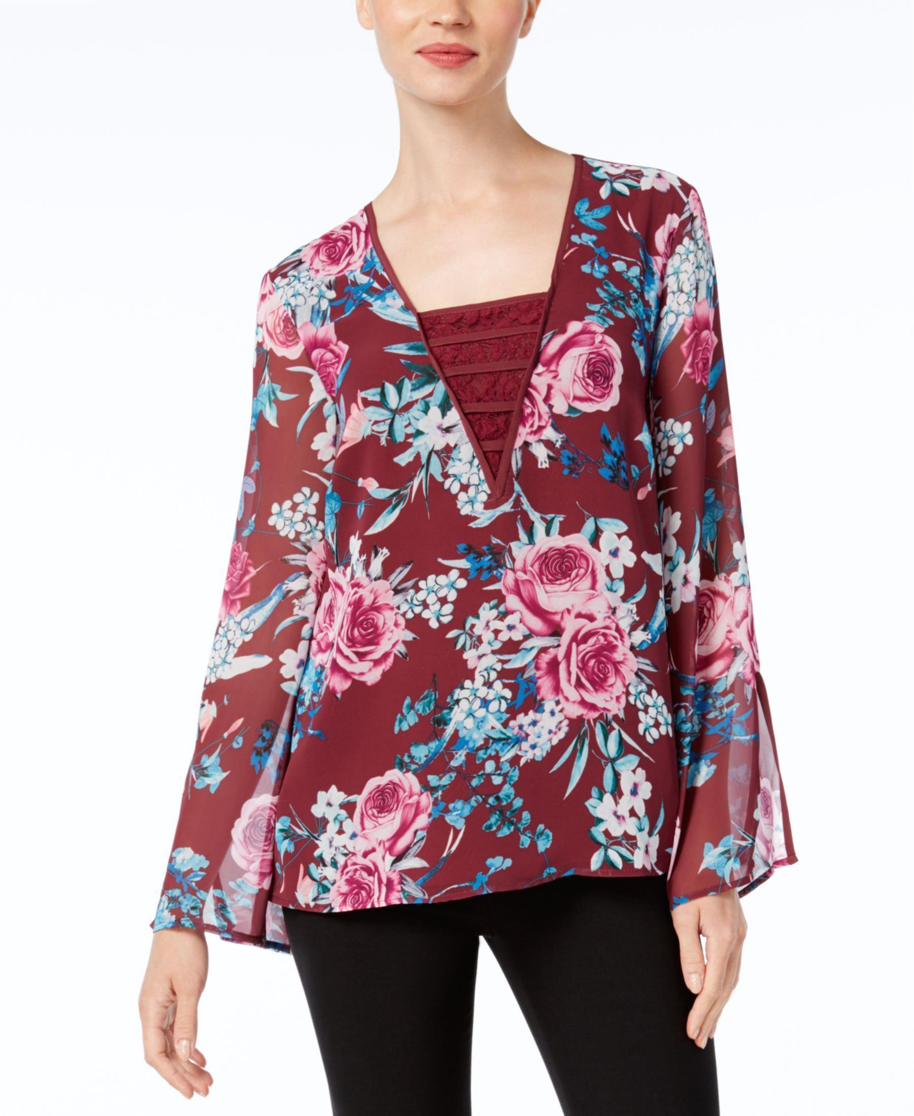 Love Scarlett Women Size Medium M Burgundy Blouse Top – #1 Love Scarlett Women Size Medium M Burgundy Blouse Top