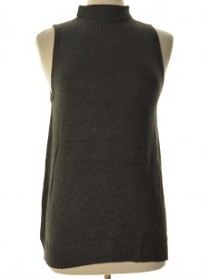 Central Park West Women Size Medium M Charcoal Pullover Sweater