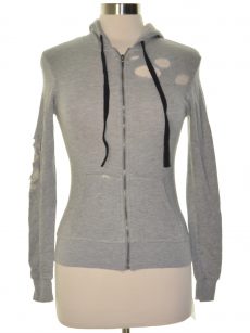 Material Girl Juniors Size XXS Grey Hooded Sweater