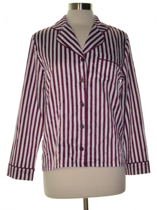 Alfani Women Size Small S White Purple Pajama Top