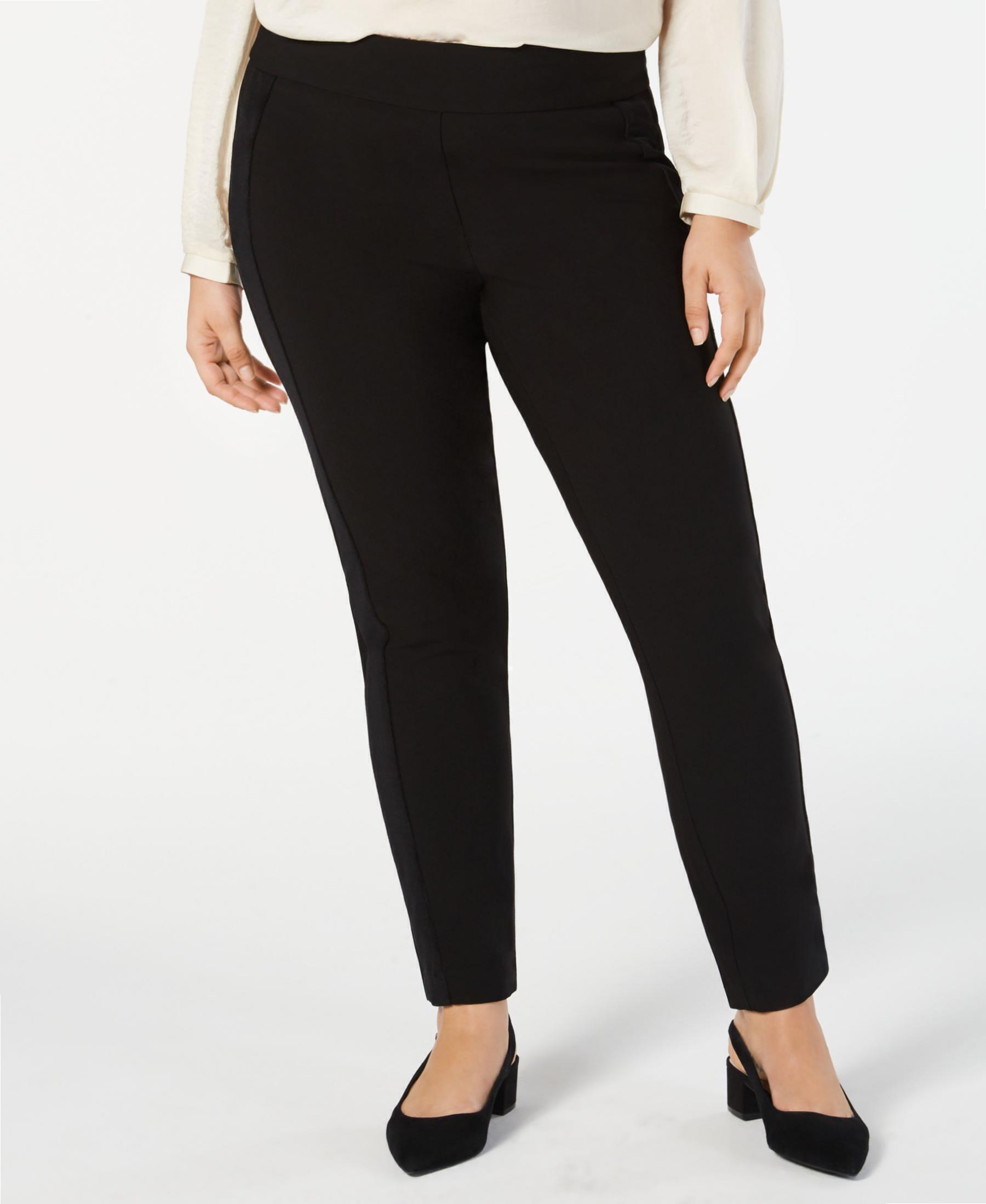 Alfani Plus Size 20W Black Skinny-Leg Pants | Canerra