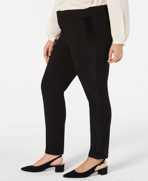 Alfani Plus Size 24W Black Skinny-Leg Pants