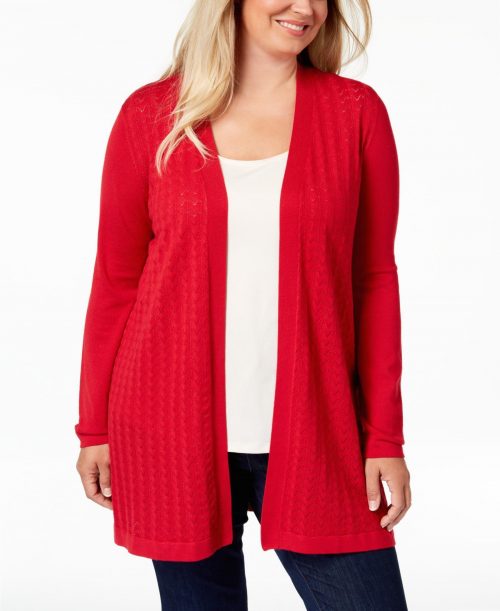 Karen Scott Plus Size 3X Cardigan Sweater