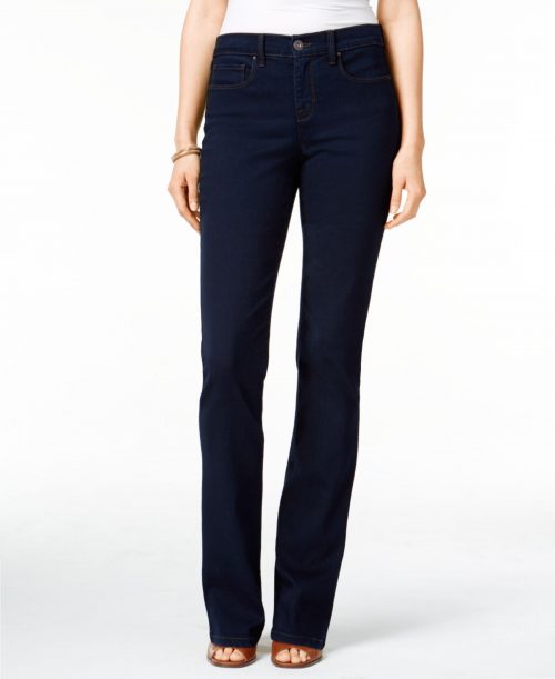 Style & Co. Women Size 2 Dark Blue Boot-Leg Jeans