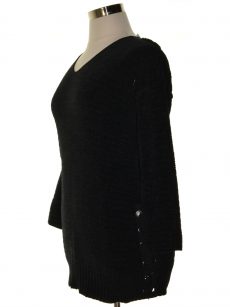 Style & Co. Women Size Small S Black Pullover Sweater