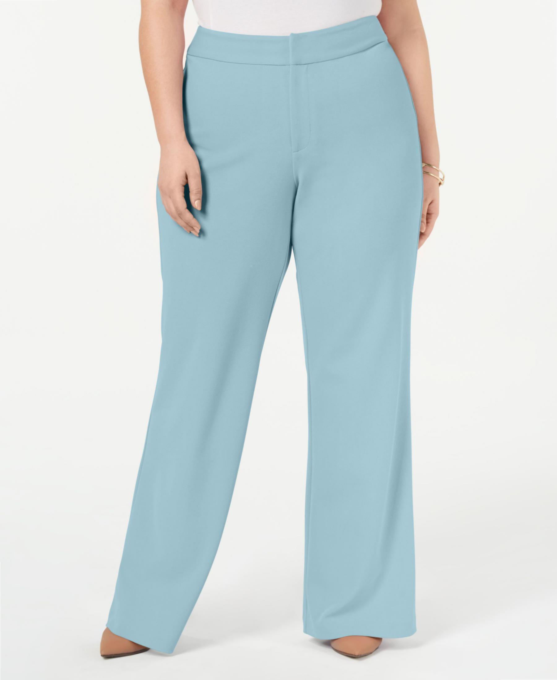 INC Plus Size 24W Light Blue Wide Leg Pants – #1 INC Plus Size 24W Light Blue Wide Leg Pants
