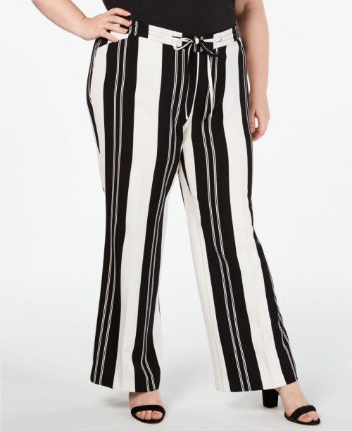 INC Plus Size 0X Black Wide Leg Pants