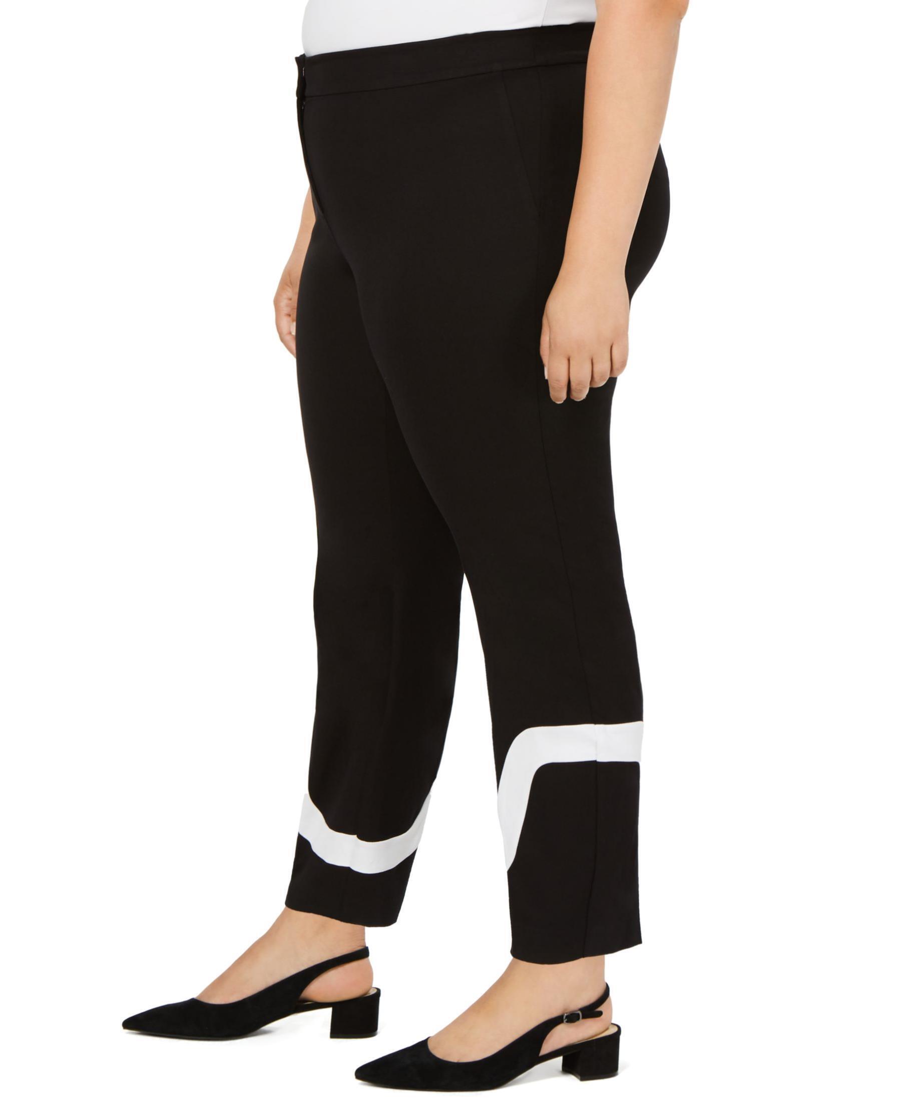 Alfani Plus Size 18W Black Ankle Pants Canerra