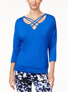 Thalia Sodi Women Size XS Royal Blue Pullover Top
