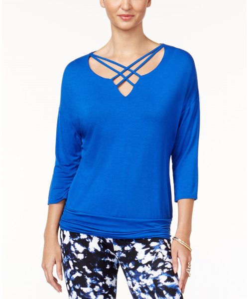 Thalia Sodi Women Size XS Royal Blue Pullover Top