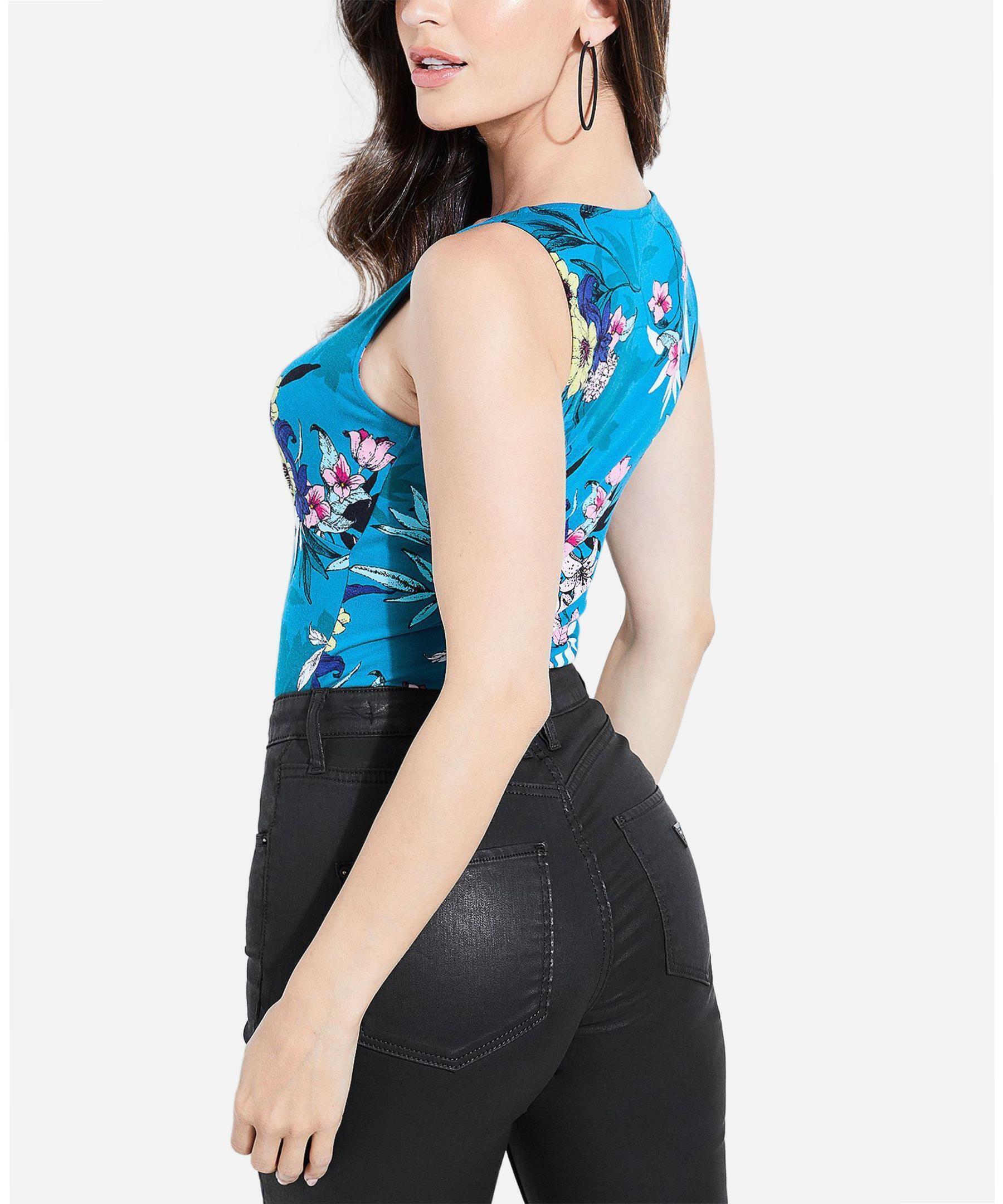 Guess Women Size Large L Teal Bodysuit Top – #2 Guess Women Size Large L Teal Bodysuit Top